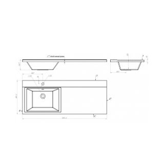 Раковина над стиральной машиной Maretti UM13SM22-844, белая